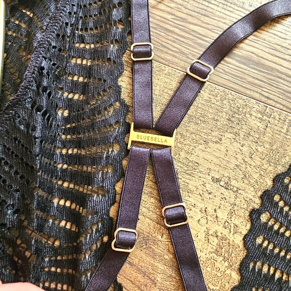 NWT!! Bluebella Iris Plunge Soft Delicate Lace Bodysuit, US 6 (S), Black - Picture 7 of 12